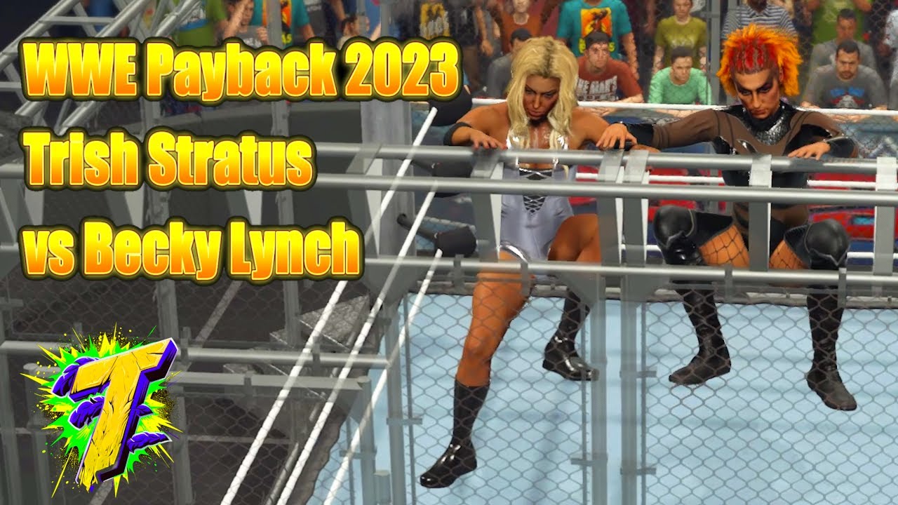 Incredible finish to steel cage match as Becky Lynch vs Trish Stratus feud  finally ends at Payback 2023