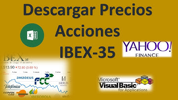 Macros Excel – VBA 3.- Descargar Cotizaciones del IBEX-35 desde Yahoo Finance