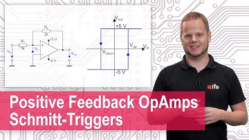 Operational Amplifiers in Positive Feedback - Non-Inverting, Inverting Schmitt-Trigger