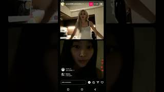 Somi And Giselle Ig Live