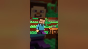 Playing With Commands - Lego Minecraft Animation