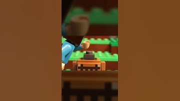 Playing With Commands - Lego Minecraft Animation
