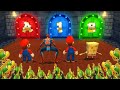 Mario Party 9 MiniGames - Mario Vs Spider Man Vs Luigi Vs SpongeBob (Master Difficulty)