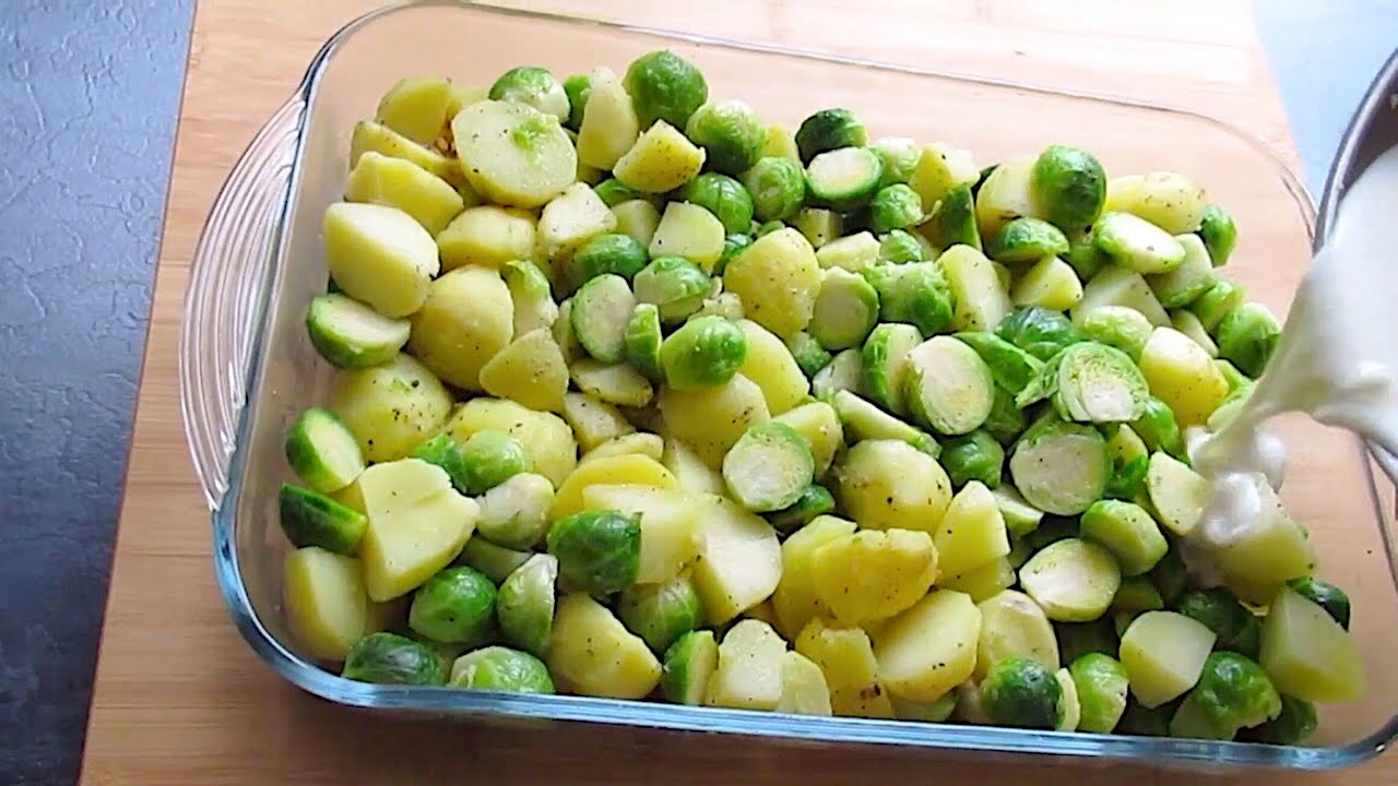 Yapabileceğiniz en kolay PATATESLİ BRÜKSEL LAHANALI GRATENİ 😍 ✅ (Ger Sub)