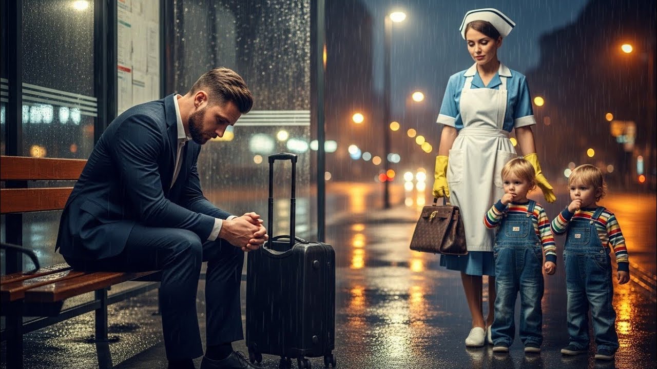 MILLONARIO FUE ECHADO DE CASA POR SER ESTÉRIL — LA NIÑERA Y SUS GEMELOS LE DIJO VEN CONMIGO