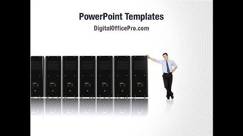 Server Maintenance PowerPoint Template Backgrounds - DigitalOfficePro #09490