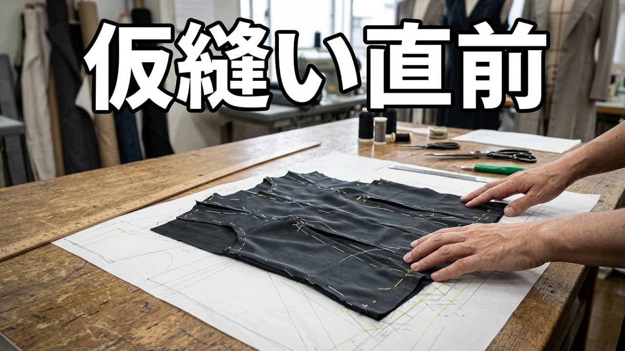 leek☆ページ【お洋服加工】 洋裁の学校】おうちで洋裁877 ボウタイシルクワンピース B 仮縫い