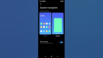 How to change navigation system from buttons to swipe gestures. Redmi settings