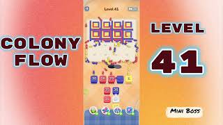 Colony Flow Level 41 Walkthrough 🐜 | Ant Colony Puzzle Gameplay | Mini Boss