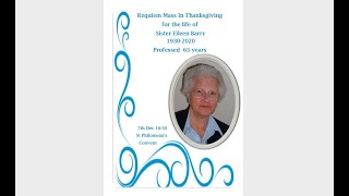 Requiem Mass for Sr Eileen Barry