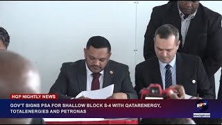 GOV’T SIGNS PSA FOR SHALLOW BLOCK S-4 WITH QATARENERGY, TOTALENERGIES, AND PETRONAS