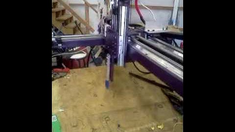 cnc router /plasma test with sharpie