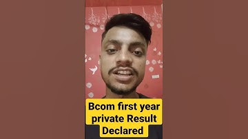 Bcom first year private Result Declared#ccs#ccsu#university#result#bcom#first#year#private#2022