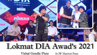 Vishal Gendle DIA Award 2021 The Biggest Digital Influencer Awards From Lokmat At JW Marriot Pune.