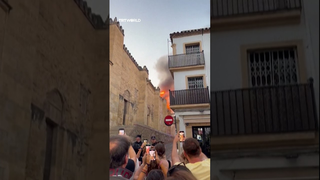 Fire engulfs Cordoba’s historic mosque-turned-cathedral