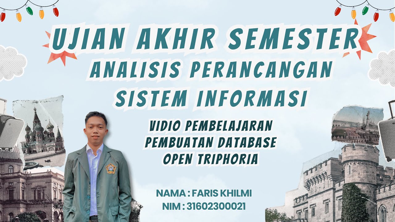 Video Pembelajaran Cara Membuat Database PhpMyAdmin dengan Software XAMPP (UAS APSI)