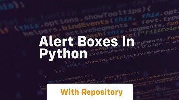 Alert boxes in Python
