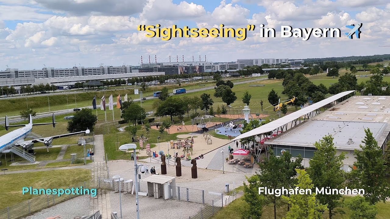 ✈️ Besucherpark Flughafen München – Rundgang & A380 Start (4K) | Airport Tour