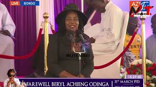 MAMA IDA ODINGA POWERFUL SPEECH AS SHE EULOGISE RAILA ODINGA SISTER  BERYL ACHIENG!!