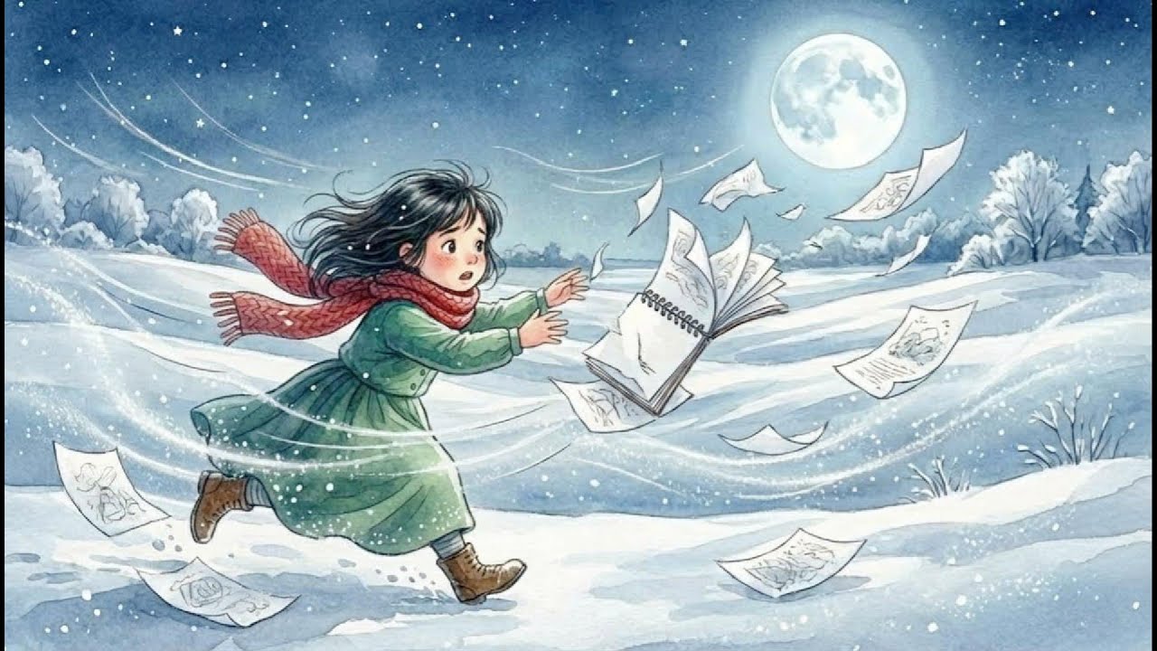 ❄️📖 Snowy Night & The Sketchbook of Memories | Hanayuki Animation 🌙✨