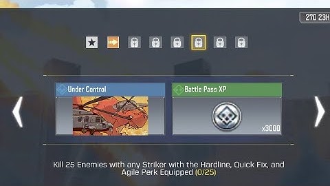 Kill 25 enemies with any striker with any hardline, Quick fix, and agile perk equipped