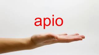 How to Pronounce apio - American English