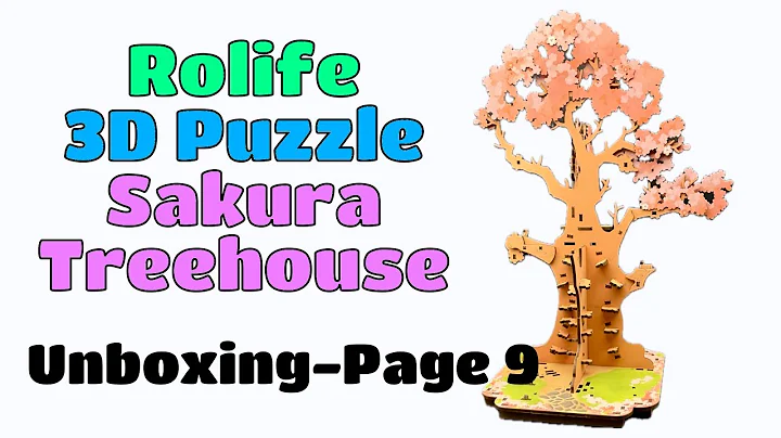 Rolife 3D Puzzle Sakura Treehouse: Unboxing-Page 9