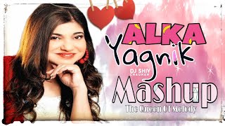 Alka Yagnik Mashup 2023 - Dj Shiv Chauhan | The Queen Of Melody | Best Of Alka Yagnik | 90s Songs
