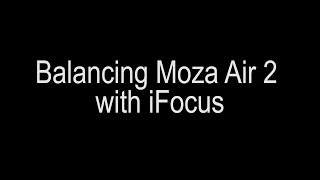 MOZA Air 2 Follow Focus Setup and Balancing