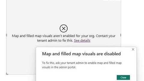 How to enable Map Visual settings in Admin Portal for Microsoft Power BI