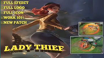 ESMERALDA SPECIAL SKIN LADY THIEF | SCRIPT TUTORIAL | FULL EFFECTS WITH FRAME | MOBILE LEGENDS