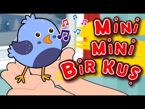 Mini Mini Bir Kuş Donmuştu | Eğlenceli Bebek ve Çocuk Şarkısı | Çizgi Film | Tatlış Tavşan