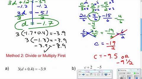 CH8 L4 Solving Equations of the Form ax+bc Video