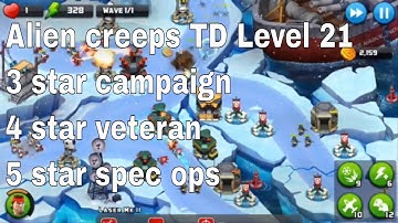 Alien Creeps TD Level 21 Without Any Extra Hero