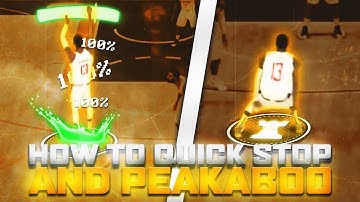 *BEST* QUICK STOP TUTORIAL NBA 2K21! HOW TO PEEK A BOO & QUICK STOP! BEST DRIBBLE MOVE in NBA 2K21!