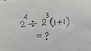 #basicmath #mathpuzzle Maybe 1 in 5 people can solve This Math problem!