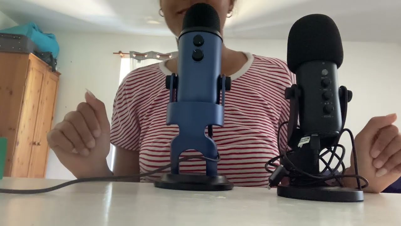 ASMR WITH NEW BLUE YETI MICROPHONE | Reviewing and comparing with the zeal sound
