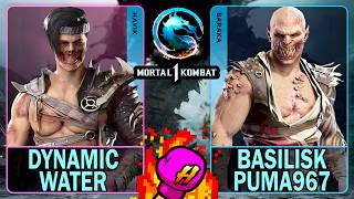 MK1 Dynamic Water (HAVIK) VS Basilisk Puma967 (BARAKA)🥊Mortal Kombat 1🥊4K 60ᶠᵖˢ