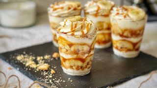 Трайфл без выпечки БАНОФФИ ПАЙ (Banoffee Pie) - простой десерт с бананом и карамелью | Мильфей