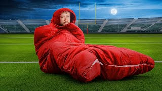 I Tried Surviving 24 Hours on a Football Field