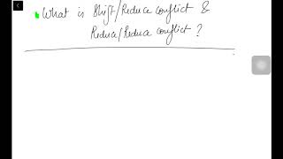 Spcc web lectures | what is shift reduce and reduce reduce conflict