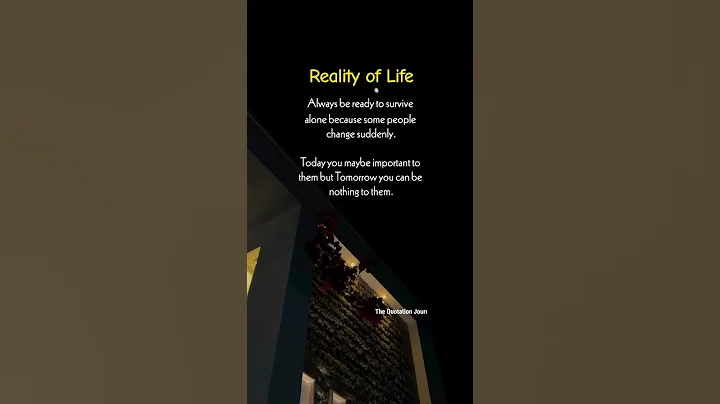 Reality of Life... Stay Strong Alone!Some people change suddenly#RealityCheck #Life #StayStrong✨💔🧠