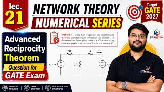 Advanced Reciprocity + Superposition Theorem Numerical | Theorem | Network Theory #gate2027