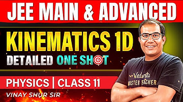 Class 11 Physics | Kinematics 1D | One Shot | JEE 2025 | JEE 2026 | Vinay Shur Sir