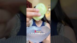 Two-Step Glow Up ✨ Water Dip Face + Blush Trick #ytshorts #makeuptricks #glowuptips #beauty