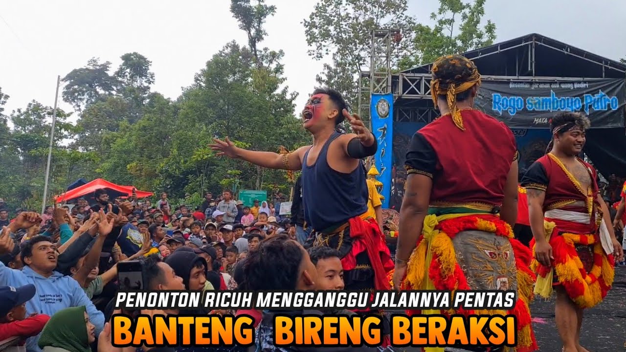 PENONTON RICUH PARAH SAMPAI DIHENTIKAN ❗️ BANTENGAN JARANAN ROGO SAMBOYO PUTRO Live Besowo Kediri