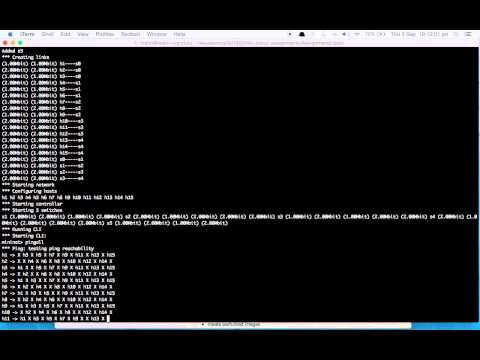 Cloud Computing - Implementing network topology using mininet