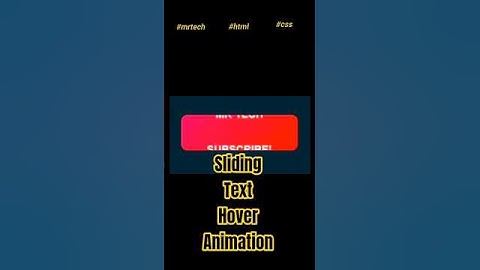 ✨How to Create Sliding Text Hover Button using HTML & CSS | Pure CSS Animation✨ #coding #shorts