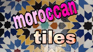 Moroccan Tiles #explore الزليج البلدي الفاسي المغربي #اكسبلور 