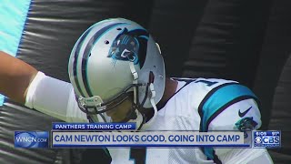 Cameras never saw Cam Newton on the first day of Panthers training camp — Here's why